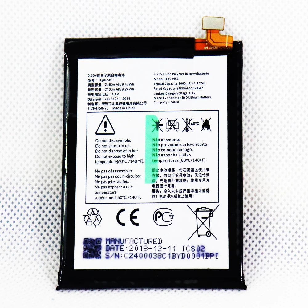 2 шт. 5 10 мобильный аккумулятор для Alcatel TLp029A2-S/TLp020C1/TLp024C1/TLp038D1/TLp038D7/TLP040K7/TLp043E1