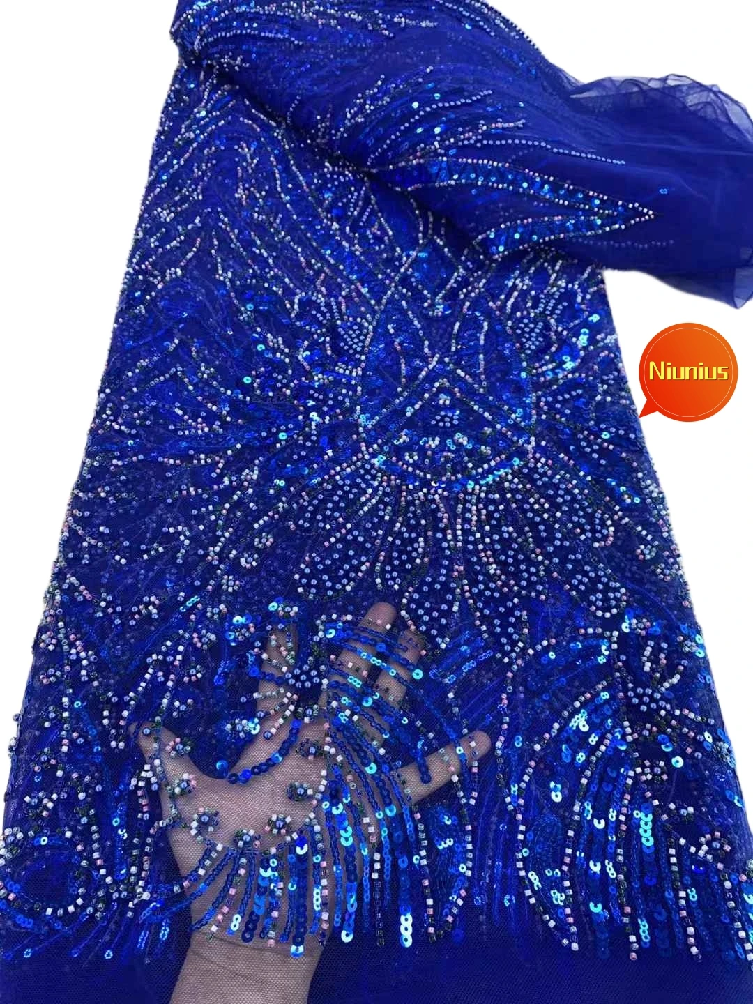 2025 Лучшее качество новейшее мягкое элегантное роскошное кружево с бисером и