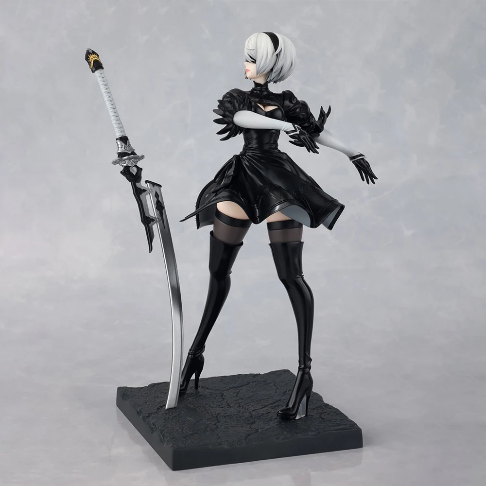 Фото В наличии оригинальный FuRyu TENITOL NieR:Automata 2B YoRHa No. 2 Type B Фигурка Аниме 22 см ПВХ Модель Коллекционные игрушки для мальчиков №3