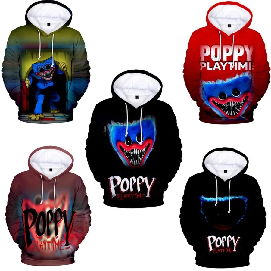 

Men Hoodie Huggy Wuggy Poppy Playtime 3D Print Oversized Women/Men Hoodie Sweatshirt Harajuku Streetwear Hip Hop Pullover Hooded
