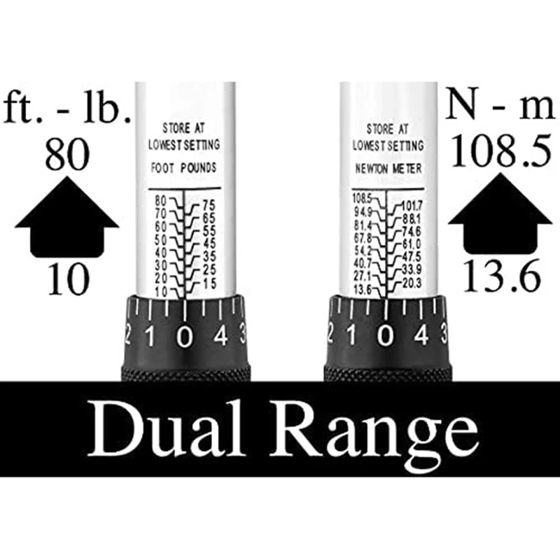 3 5-дюймовый динамометрический ключ 20-1/2 футов. /Фунты. 28-210 Н/м