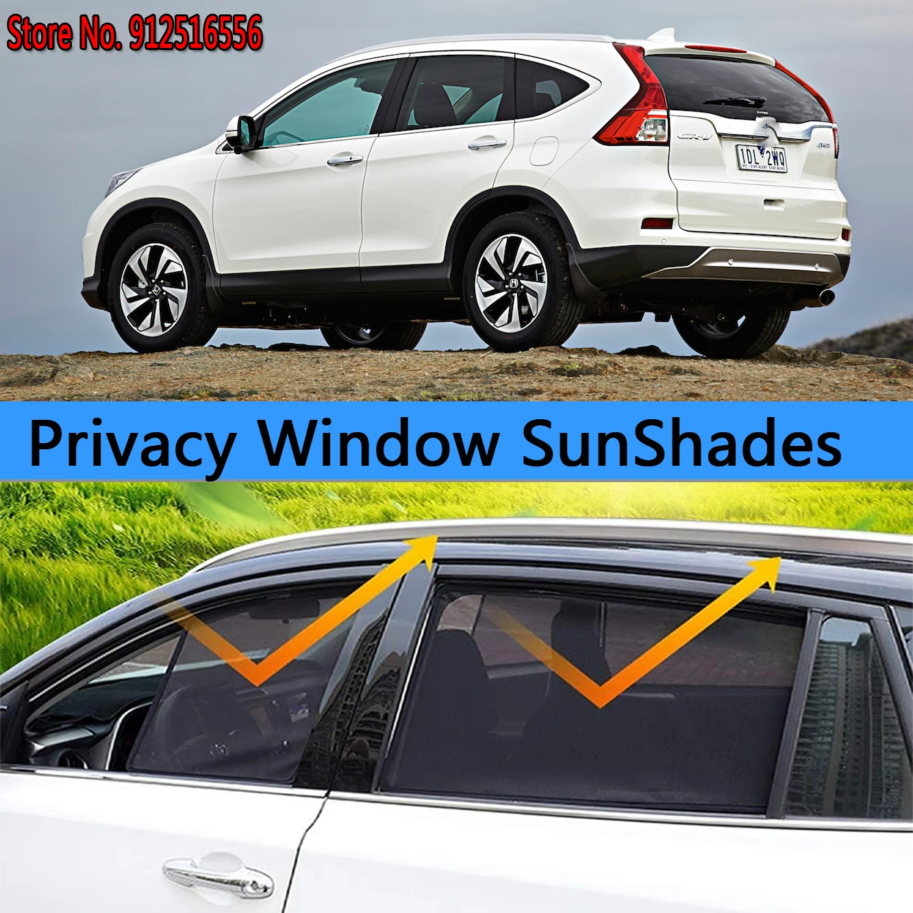 

Side Sun Shade Shading Protection Window SunShades Sunshield Accseeories for Honda CR-V CRV RM1 RM2 RM3 RM4, RE5–RE6 2012–2016