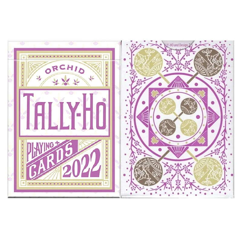 

Tally-Ho Orchid Playing Cards USPCC Bicycle Deck Poker Size Card Games Magic Tricks Props for Magician