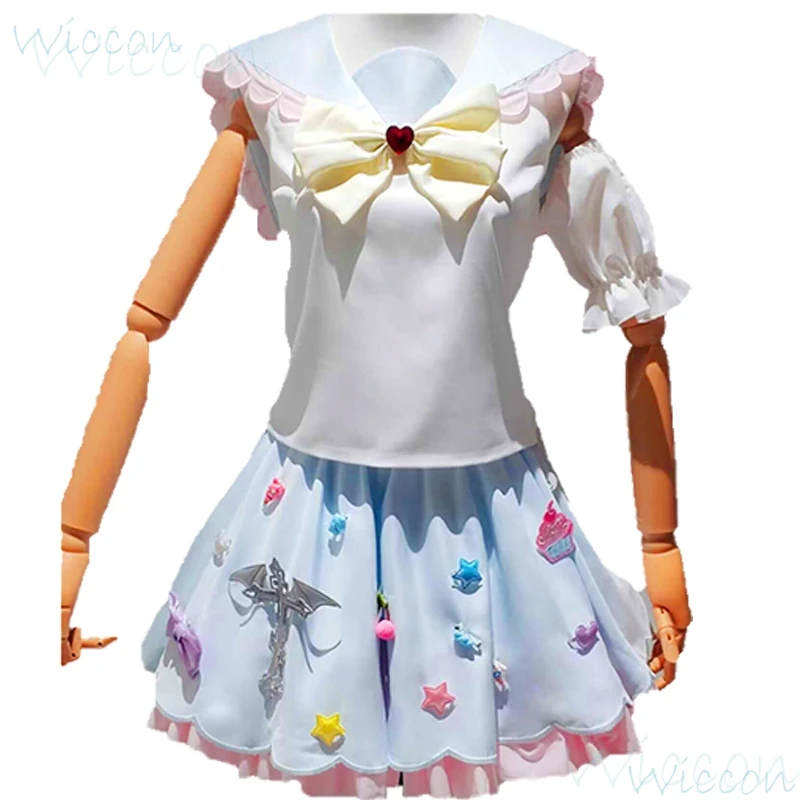 Платье Needy Girl Overdose Doujin костюм для косплея парик Streamer косплей KAngel розовая синяя