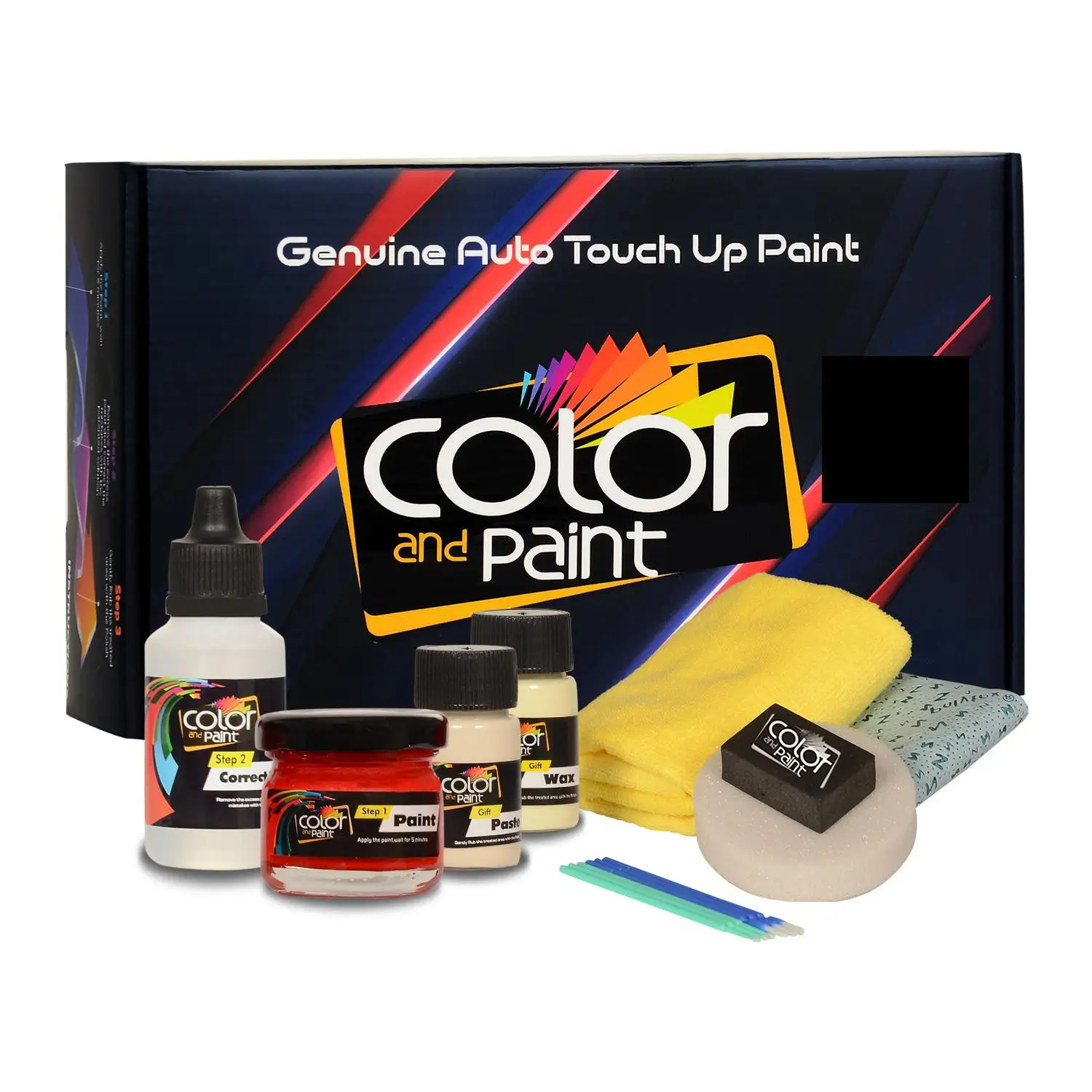 

Color and Paint compatible with Fiat Automotive Touch Up Paint - NERO LUXOR - 601 - Basic Care
