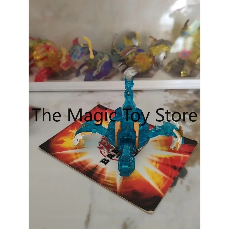 Фото Оригинальная коллекционная фигурка Sega Bakugan BakuTech: Прозрачный синий дракон Цилин (Qilin) для декора рабочего стола №3