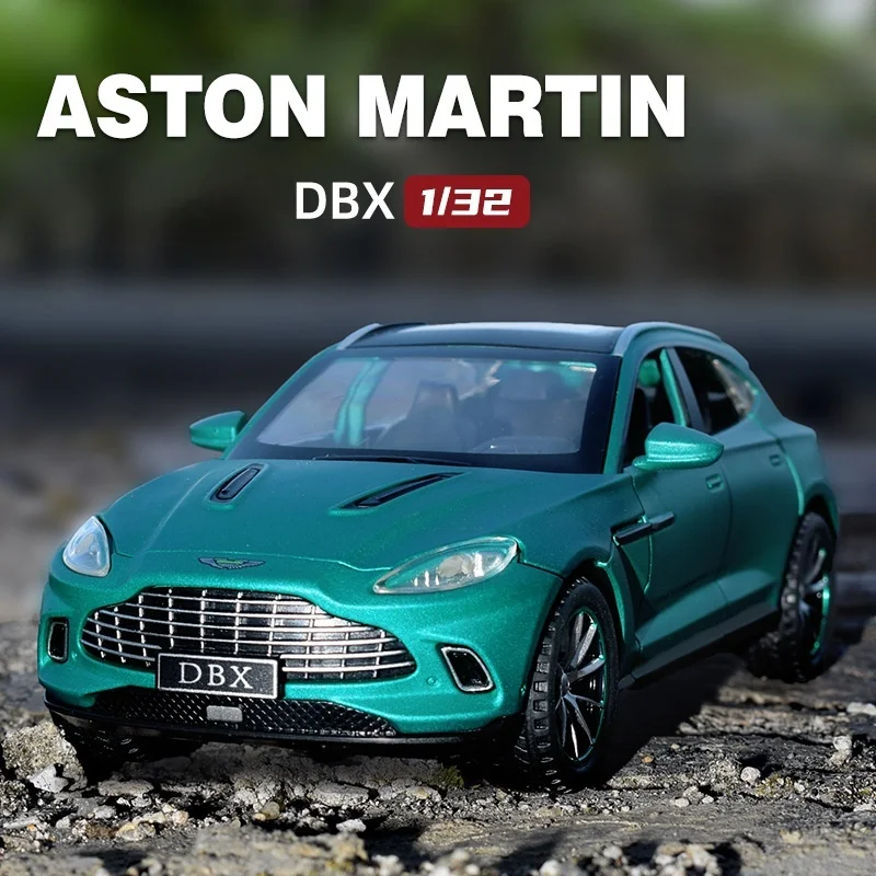 

Модель спортивного автомобиля Aston Martin DBX SUV в масштабе 1:32 из сплава, Литые металлические игрушечные автомобили, имитация звука, искусственные игрушки для мальчиков, подарок