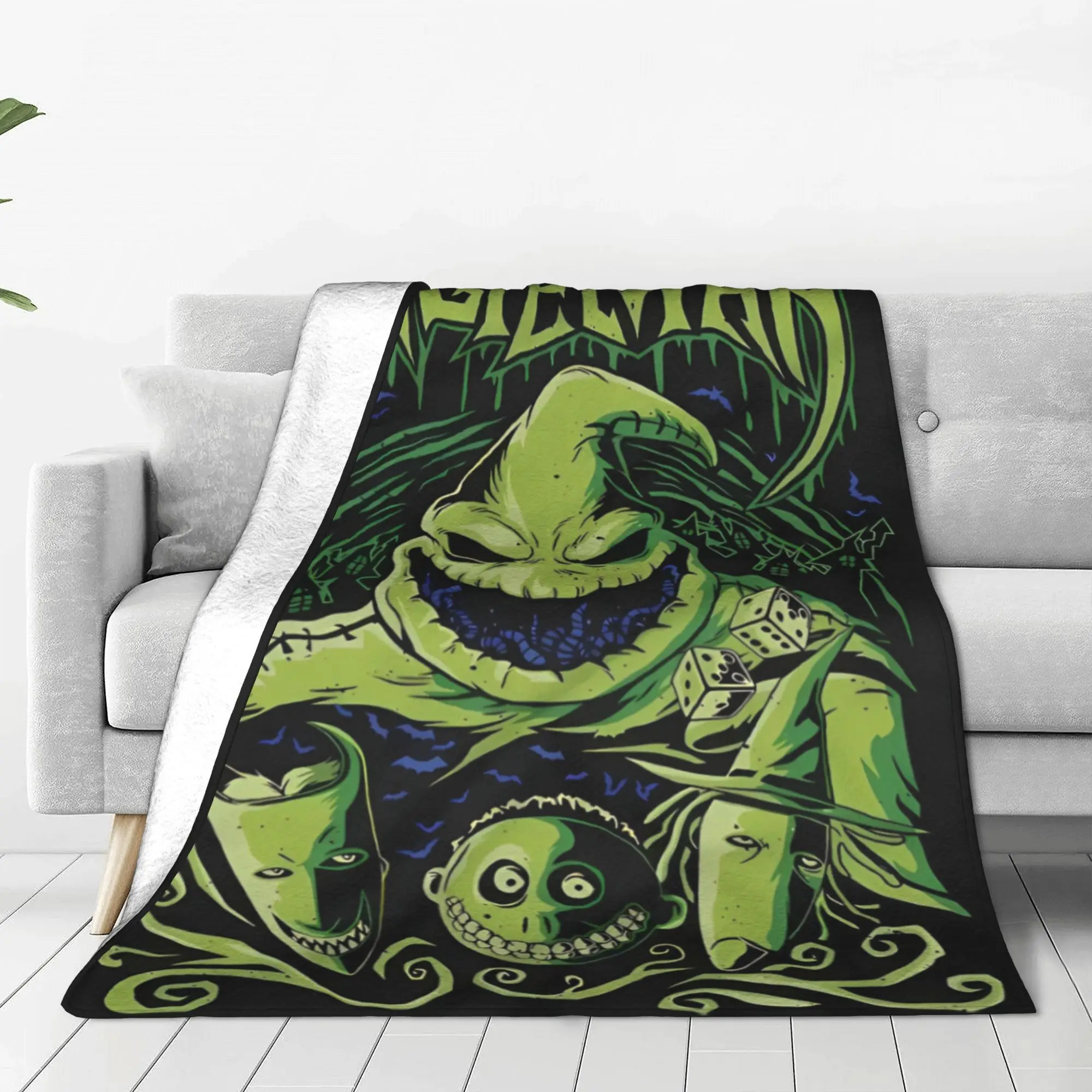 Одеяло Oogie Boogie The Nightmare Before Christmas фланелевое легкое одеяло с рисунком Boogieman тонкое