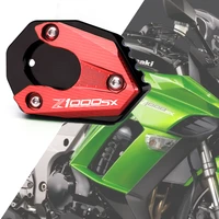 motorcycle accessori cnc side stand enlarge extension support plate for kawasaki z1000 z1000r z1000sx z 1000 r sx 2010 2023