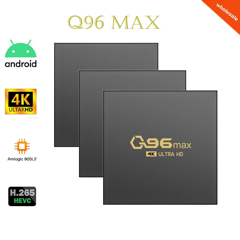 

Смарт ТВ-приставка Q96 MAX Amlogic S905L2, 4 ядра, Android 12,1, 4 + 64/128/2,4 ГГц, Wi-Fi, 4K, H.265