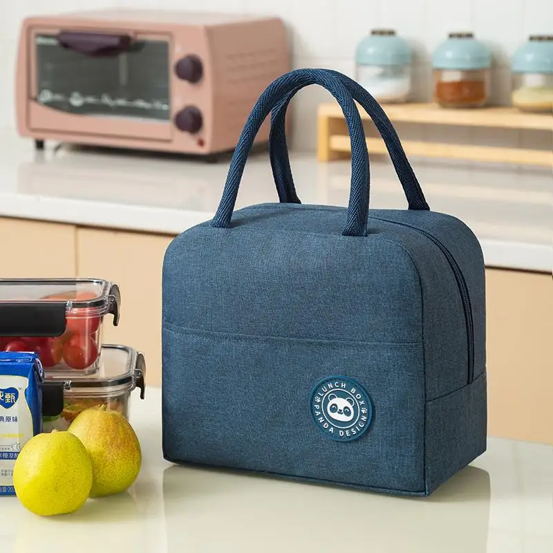 

Portable Lunch Bag New Thermal Insulated Lunch Box Tote Cooler Handbag Bento Pouch Dinner Container School Food Storage Bags