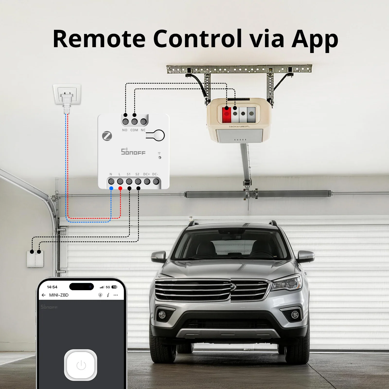 Умный сухой контактный выключатель SONOFF MINI-ZBD MINI с поддержкой NONC, гибкое питание ACDC, работает с хабом Zigbee (art.: 3920dabcfc0bc) - 3920dabcfc0bc
