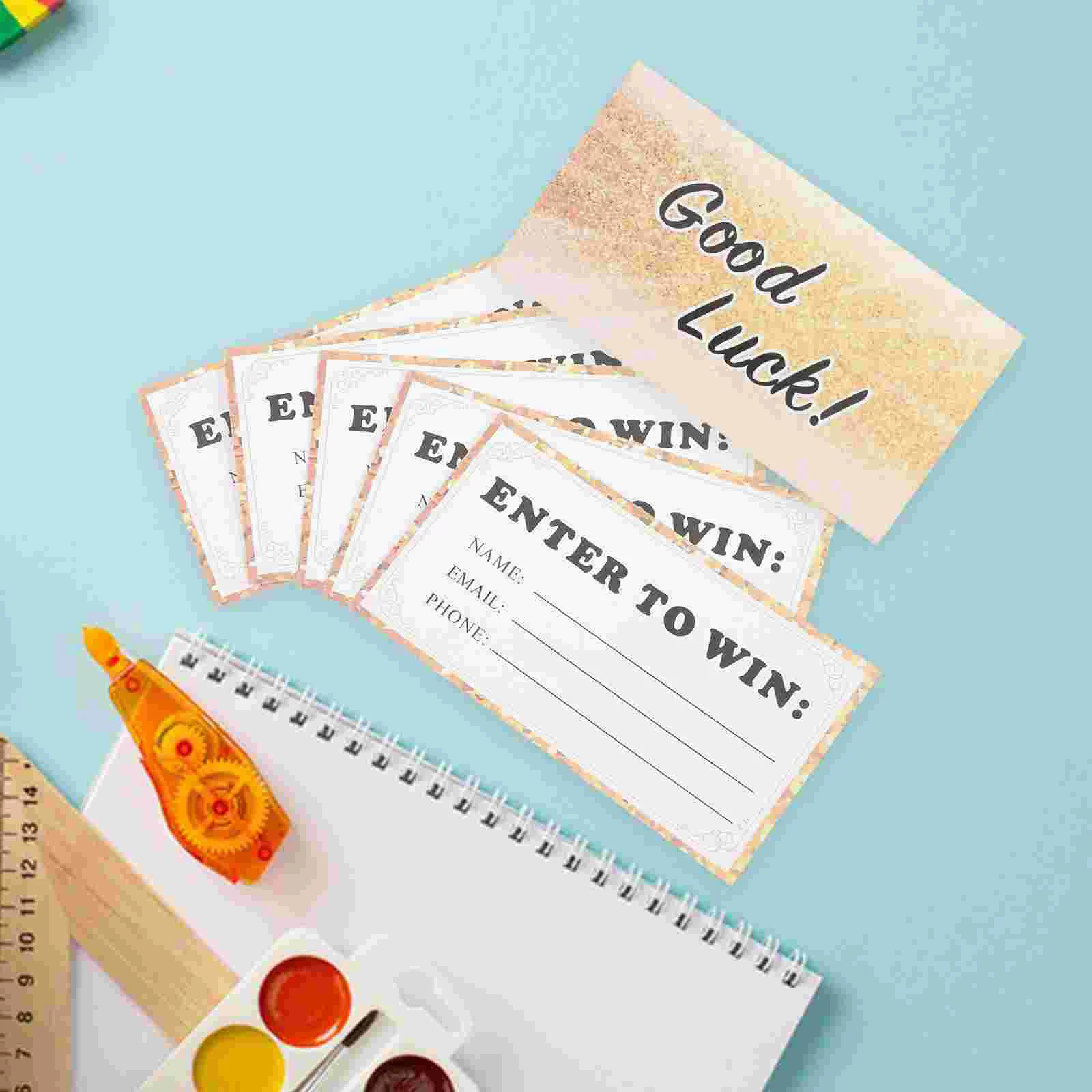 50 шт. лотерейные карты билеты стенд постачальника демонстрационные предметы