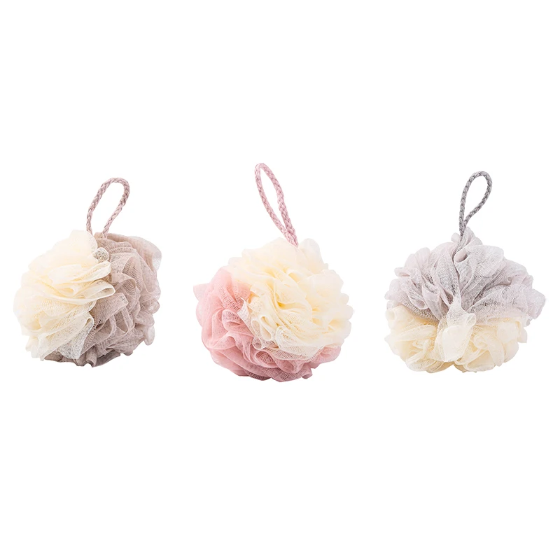 

Two-color foaming rich bath ball, stitching color, large flower bath ball, bath ball, adult toiletries, color matching