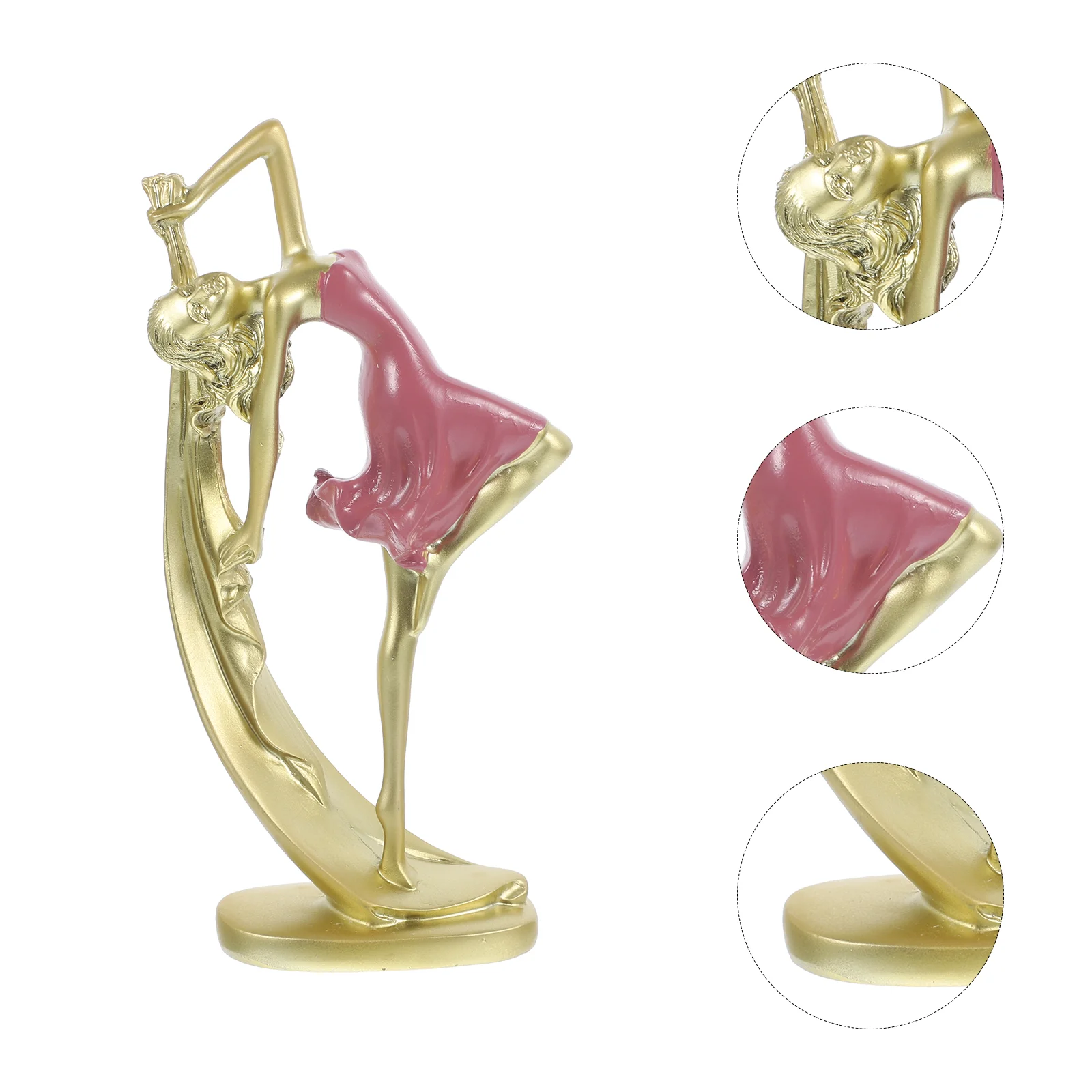 

Resin Crafts Decor Resin Girl Figurine Desktop Girl Statue Dancing Girl Resin Decoration