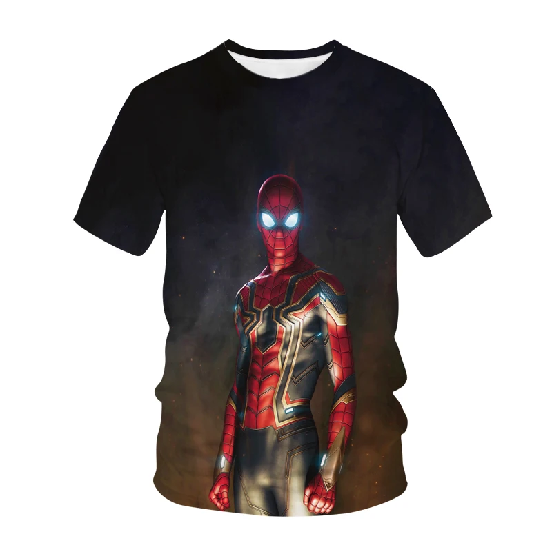 

Hot Spider-Spidermans 3D Print T Shirt Cartoon Movie Game Kids O-Neck Children Boys Girls Streetwear T-Shirts Tees Tops Clothing