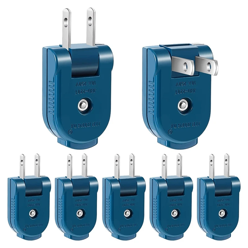 1set-extension-cord-plug-replacement-2-prong-electric-plug-rotatable-electrical-plug-extension-cord-us-plug