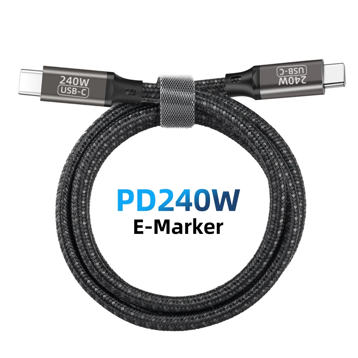 

240 Вт USB 3.1 Кабель USB C к USB C 5A E-MARK для ноутбука Mackbook PD3.1 QC3.1 Кабель типа C Быстрая зарядка Провод для передачи данных