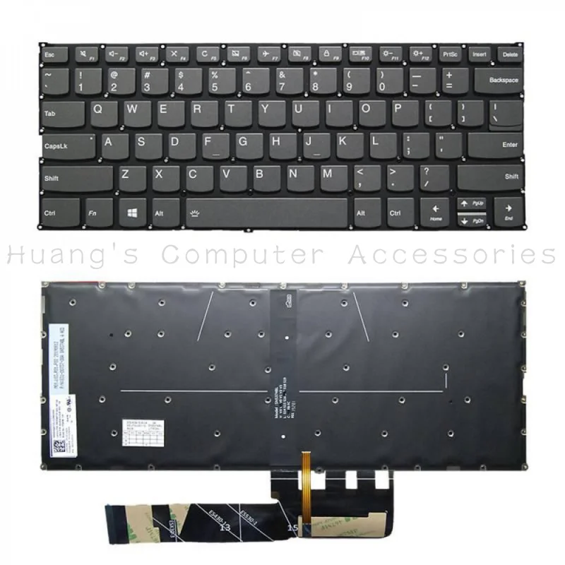 Фото Сменная клавиатура с подсветкой SS+ для ноутбуков Lenovo IdeaPad C340-14, C340-14API, C340-14IML, C340-14IWL, запасная часть. №1
