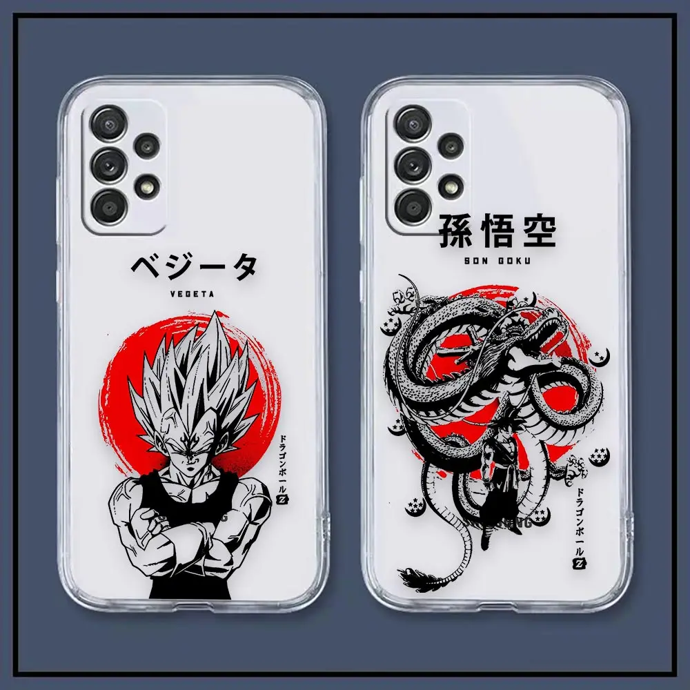 

Clear Case For Samsung A81 A73 A72 A71 A53 A52 A51 A50 A50S A42 A33 A21 A30 A30S A23 A22 5G 4G Case Anime D-Dragon Ball-l G-GOKU