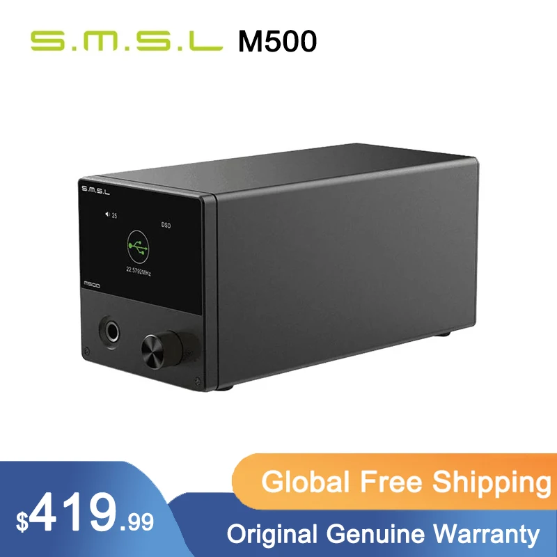 

SMSL M500 DAC MQA NEW ES9038PRO ES9311 XMOS XU-216 32bit 768kHz DSD512 Hi-Res Audio Decoder & Headphone Amplifier