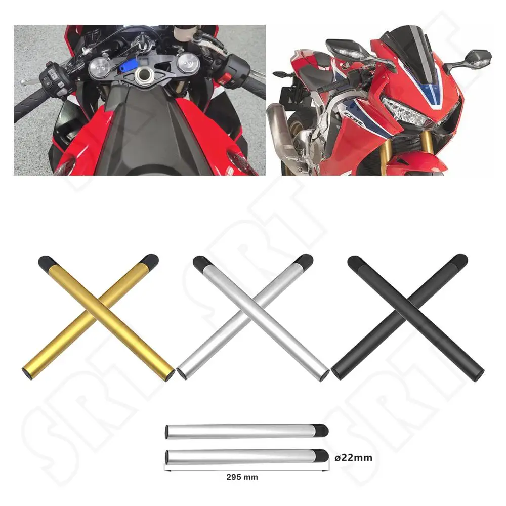 For Honda CBR 600RR F5 F4 F4i 1000RR 954 929 919 Motorcycle split Clip-on Handlebars Replacement Tubes 22 MM Handlebar Tube