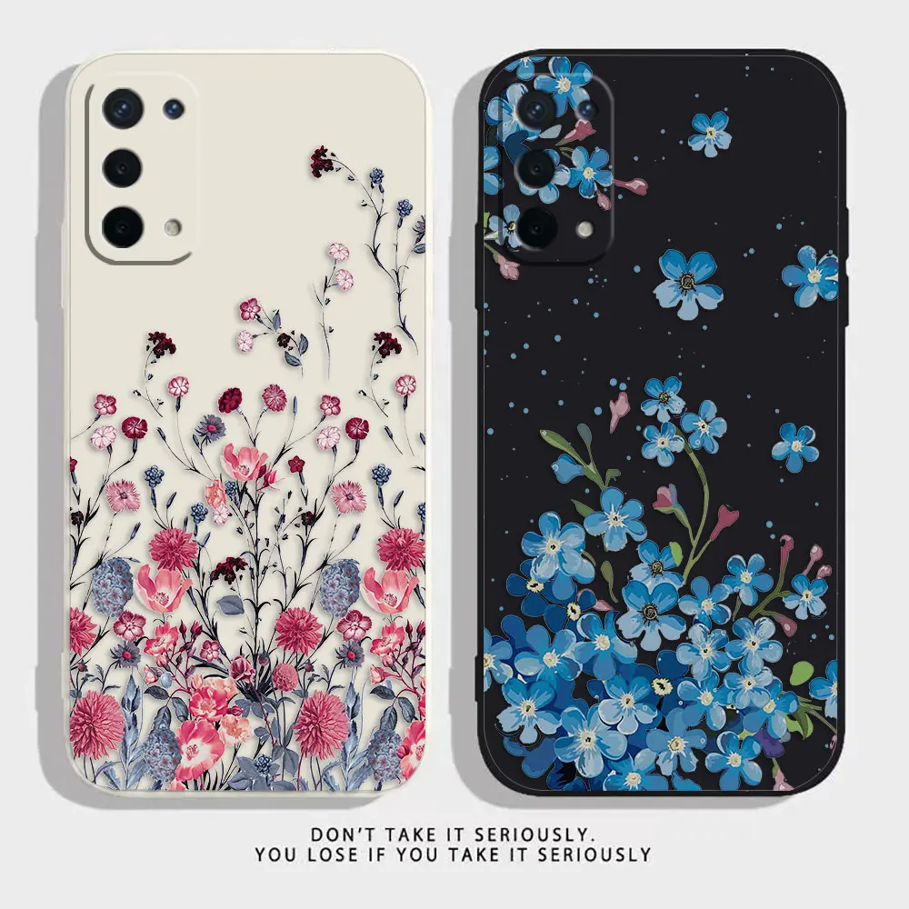 

Spring Flowers Butterfly Phone Case For OPPO A52 A54 A55 A57 A78 A72 A73 A74 A91 A93 A92S A94 A95 A96 A97 4G 5G Case Funda Shell