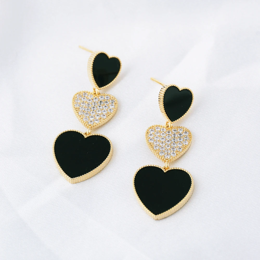 

Heart Stud Earrings for Women Valentines Christmas Wedding Anniversary Birthday Mother's Day Gifts for Her Wife Girlfriend Mum