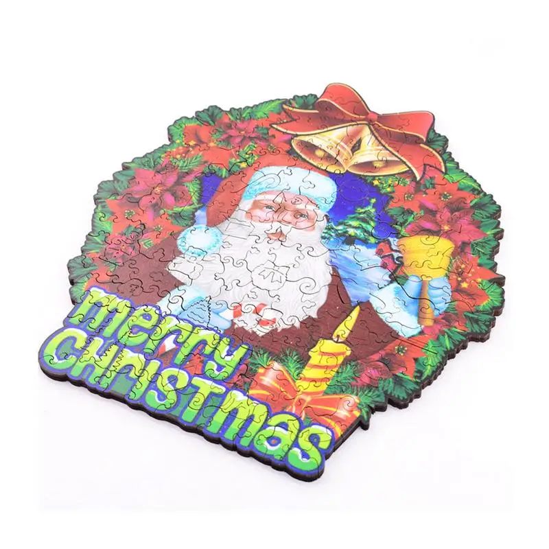 

Christmas Santa Claus Jigsaw Puzzles Toddler Jigsaw Puzzles For Exercise Logic Sensory Coordination Preschool Learning Tool