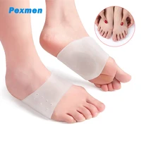 pexmen 2pcs gel arch support sleeves for plantar fasciitis flat feet foot pain relief upgrade breathable foot compression sleeve