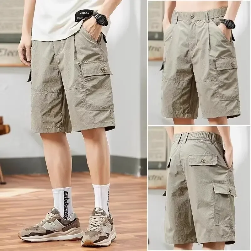 Модные брендовые мужские повседневные свободные рабочие шорты в американском
