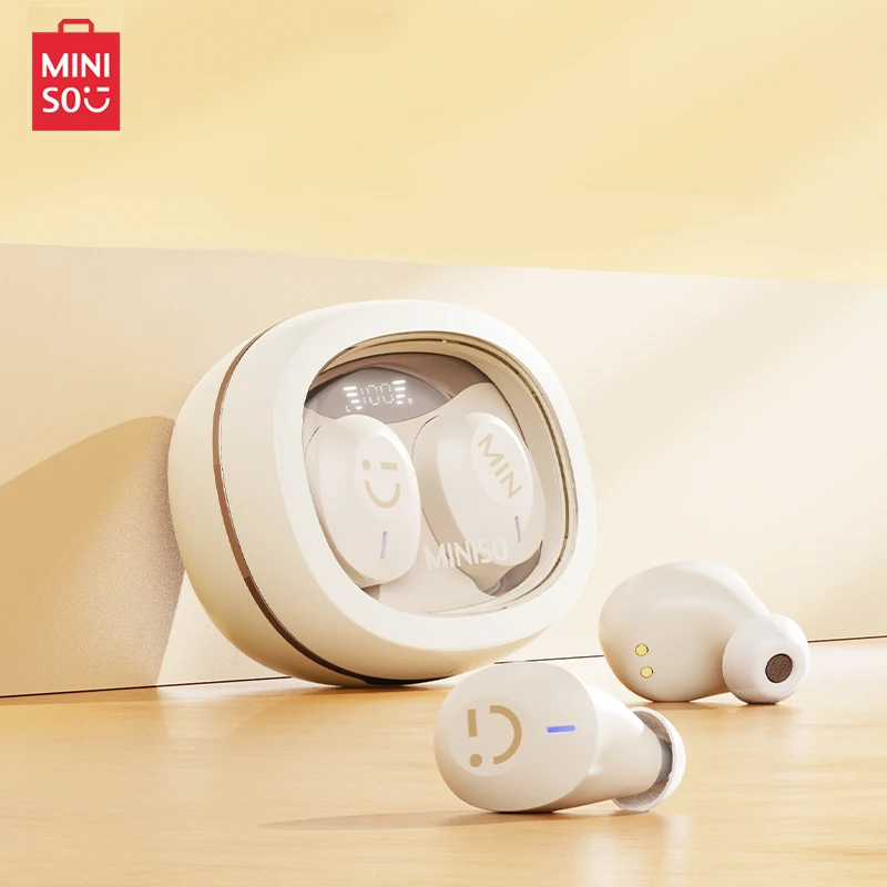 

MINISO M11 Wireless Headphones V5.3 Bluetooth Headset IPX4 Waterproof Earphones Noise Reduction Low Latency Gaming Earbuds 2023