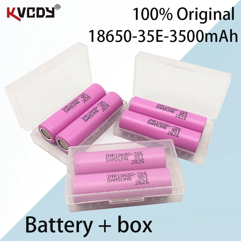 

1-10 PCs 100% original 18650 3500mah 20A discharge inr18650 35e 3500mah 18650 Li ion battery 3.7V rechargeable battery