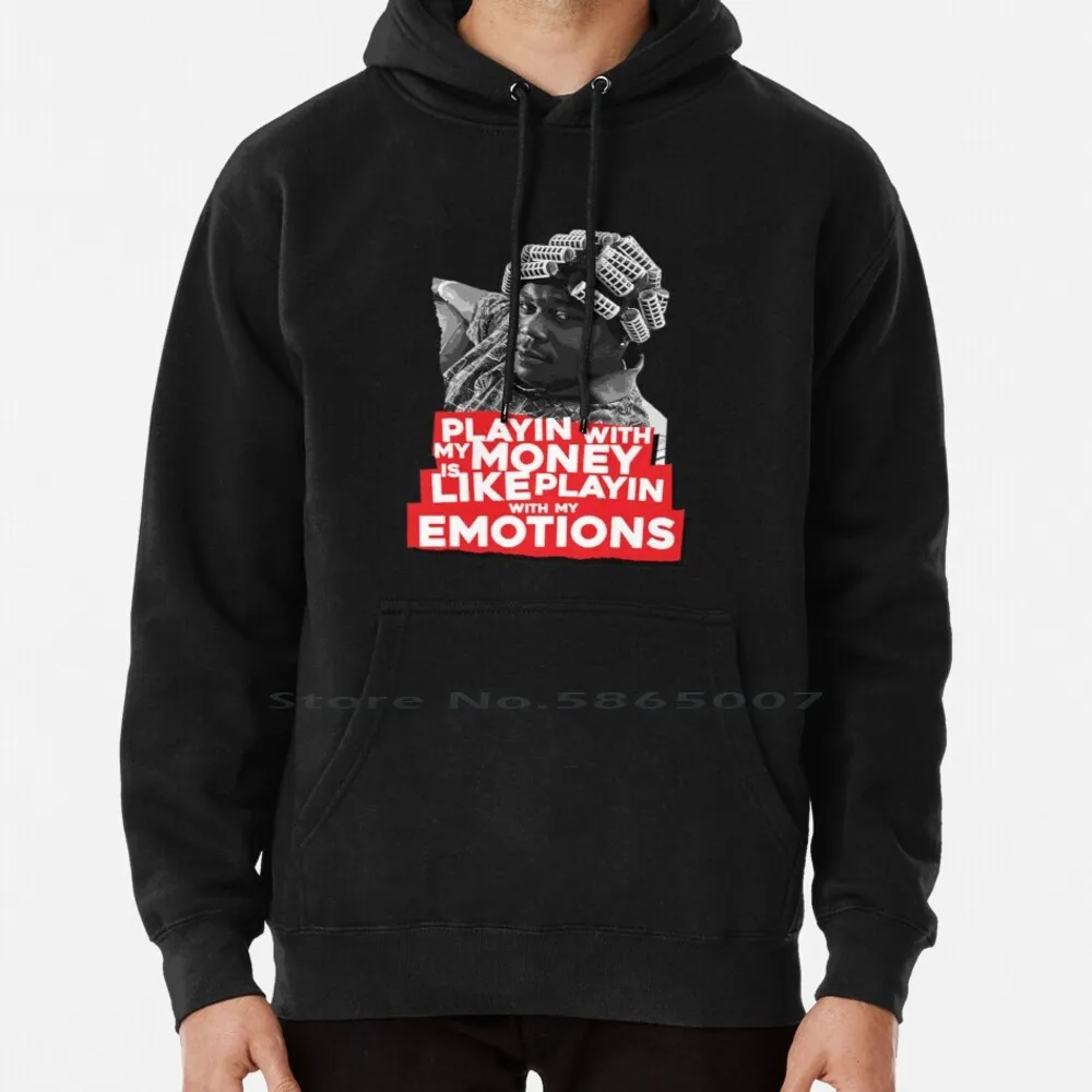 

Big Worm-Emotions Hoodie Sweater 6xl Cotton Big Worm Compton Felicia Hip Hop Ice Cube La Money Movies Smokey Friday Movie Weed