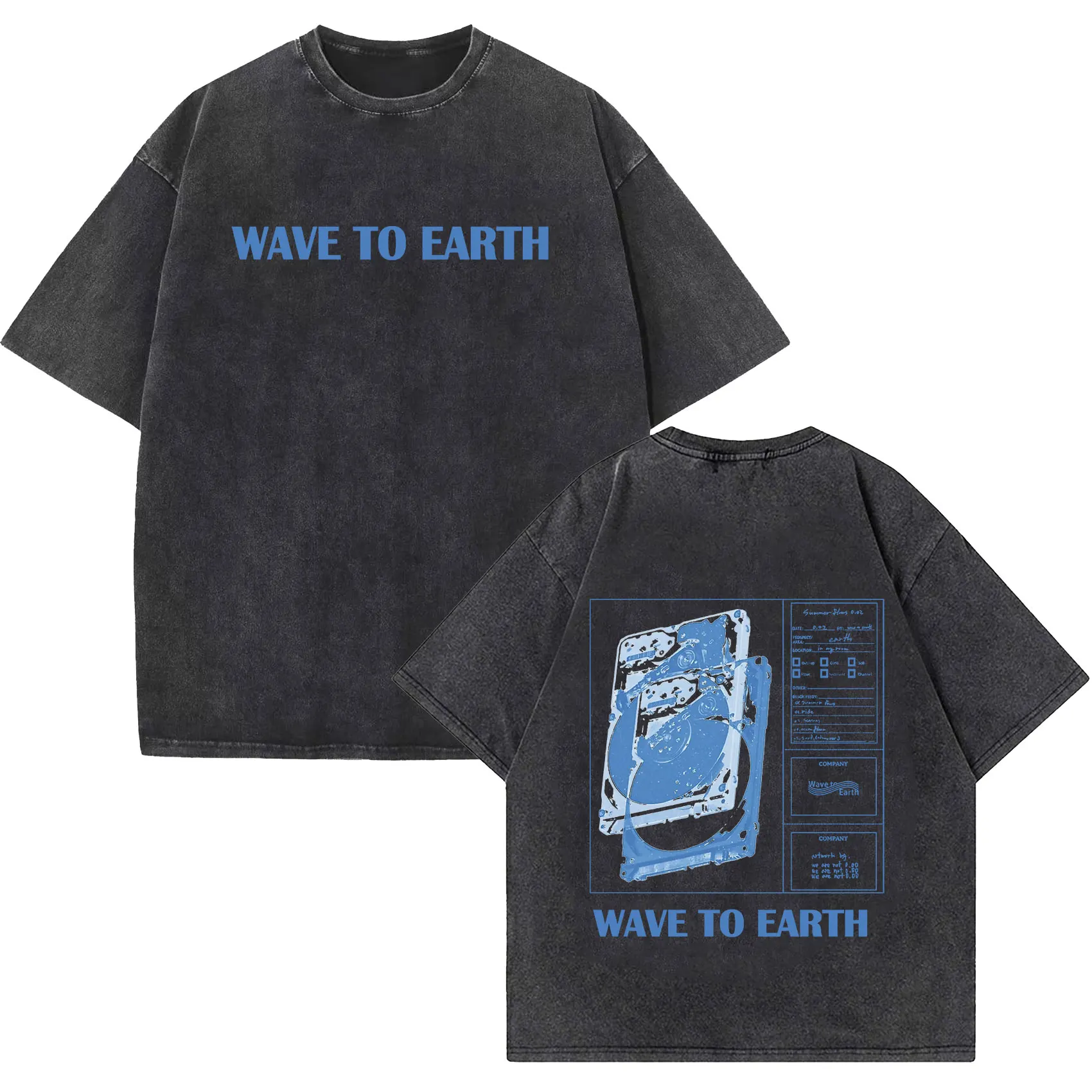 Kpop Band Wave To Earth Tour 2024 винтажные потертые футболки мужская модная футболка в стиле