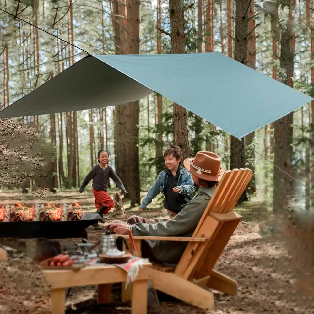 

Outdoor Camping Sun Shelter Shade Awning Thickened 210D Oxford Cloth Anti UV Waterproof Tarp Outdoor Camping Tent Shade Cloth