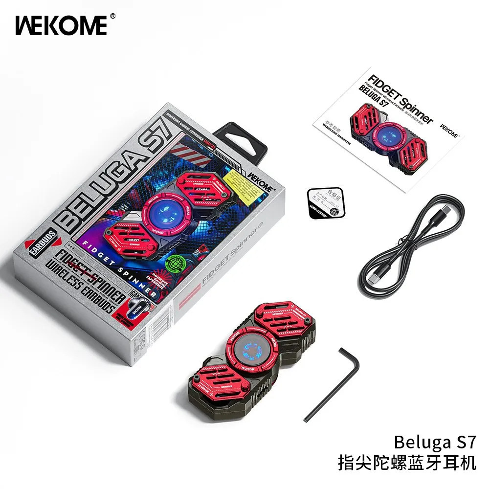 Беспроводные наушники WEKOME в форме спиннера V5.3 Bluetooth