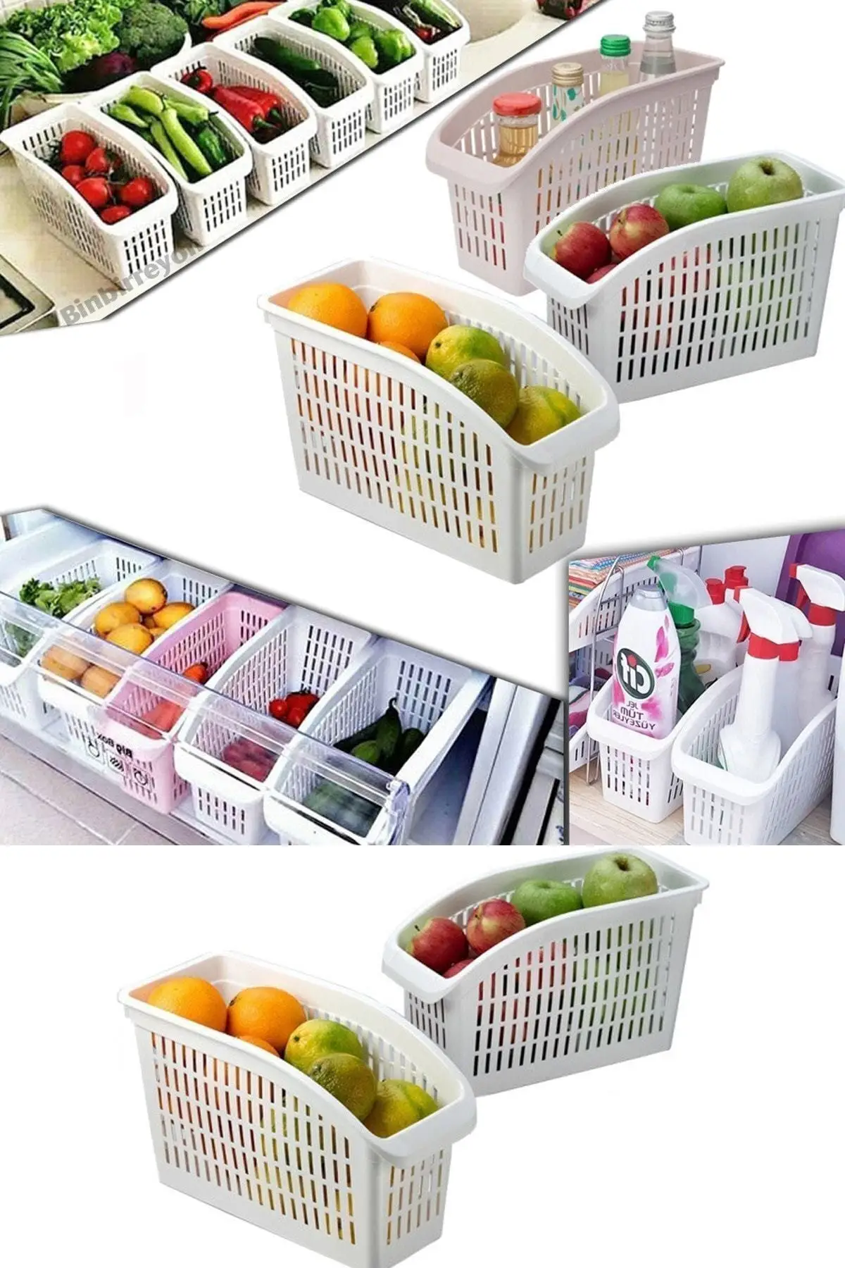 

Refrigerator Intra- Organizer Regulator Containers 4 pcs