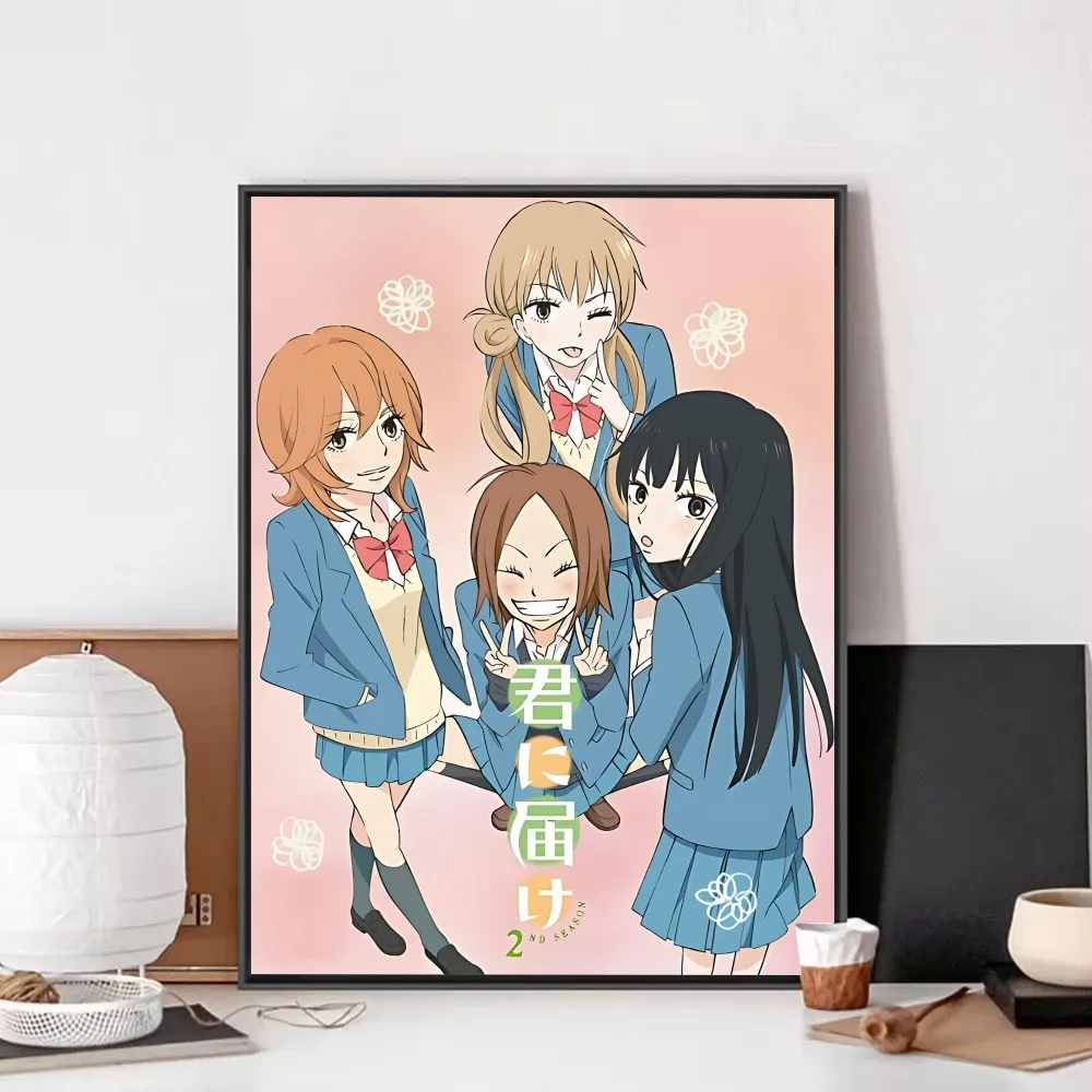 Аниме-постер Kimi ni Todoke необычная Наклейка на стену для гостиной бара винтажная