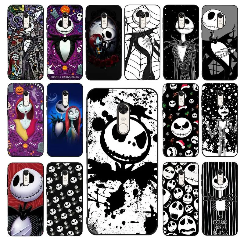 

Disney Jack Skellington Phone Case for Redmi 5 6 7 8 9 A 5plus K20 4X 6 cover