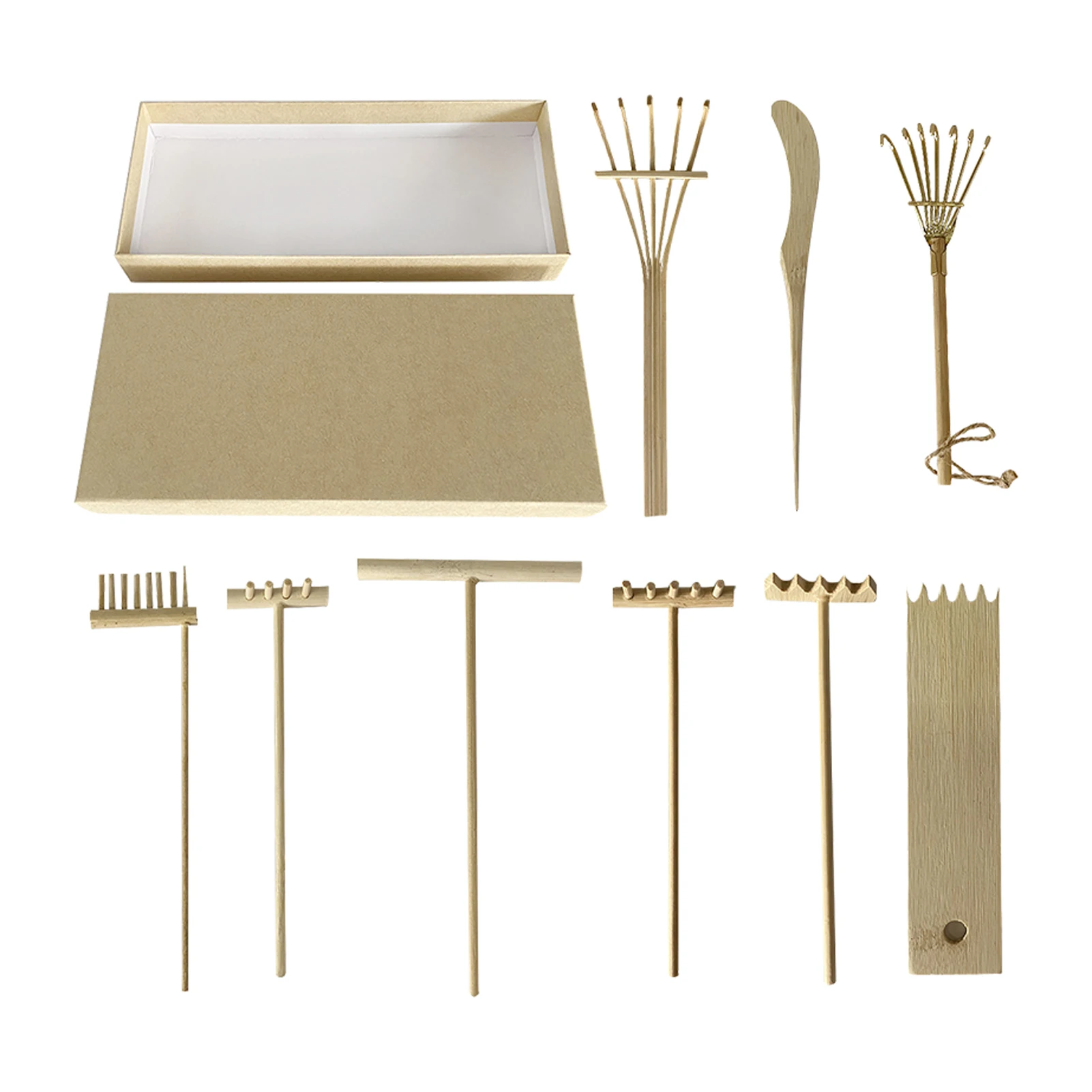 

9 шт. декоративные подарки, аксессуары для медитации, релаксации, песочницы, игры дзен, садовые грабли, фиджет-игрушка, мини-декор для стола, н...