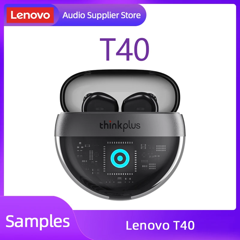 

TWS-наушники Lenovo T40 с шумоподавлением, микрофоном и поддержкой Bluetooth 5,2