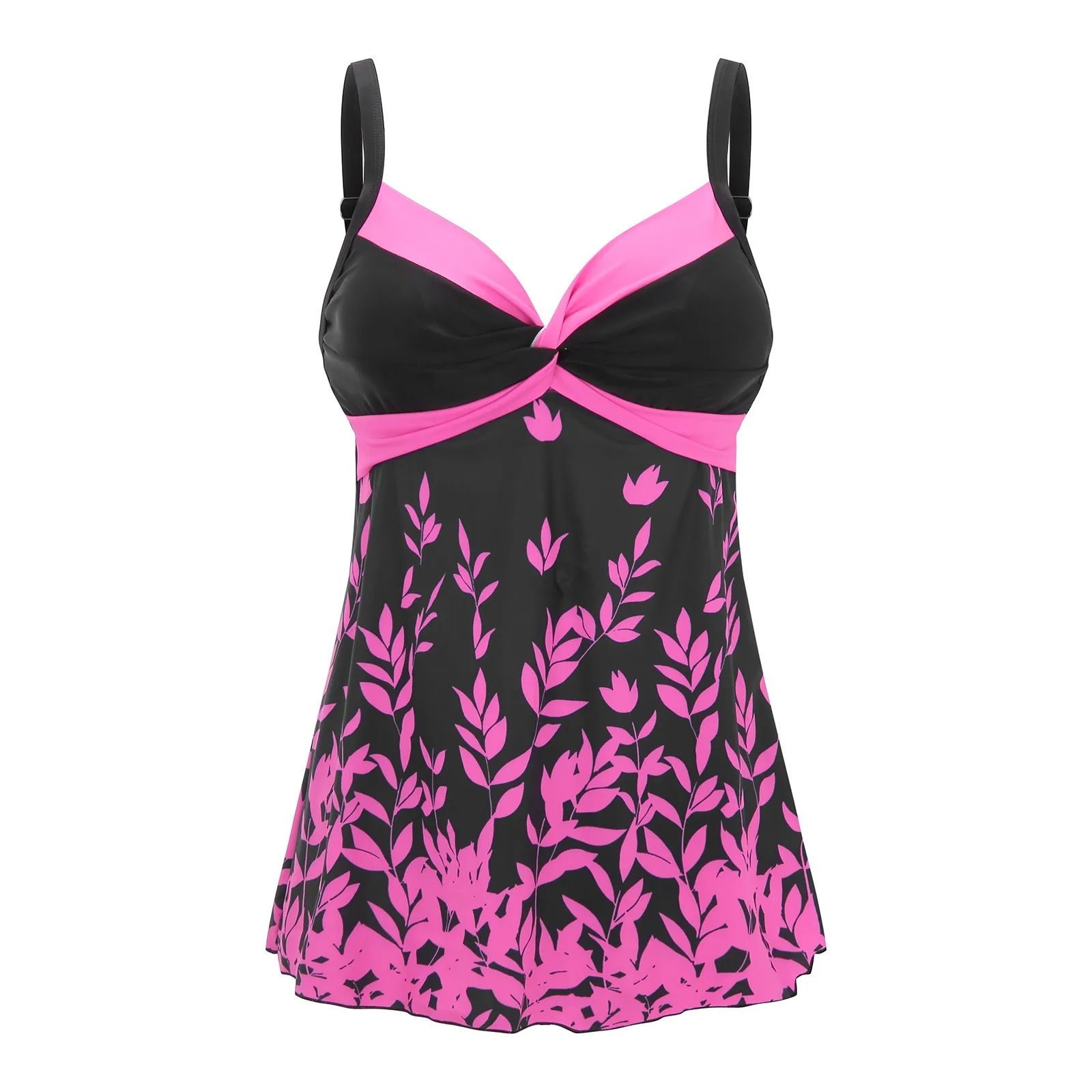 2022 Summer Push Up Swimwear Two-Piece Tankini Swimdress Women Casual Bathing Suit High Waist Swimsuit Female Bikinis Beachwear