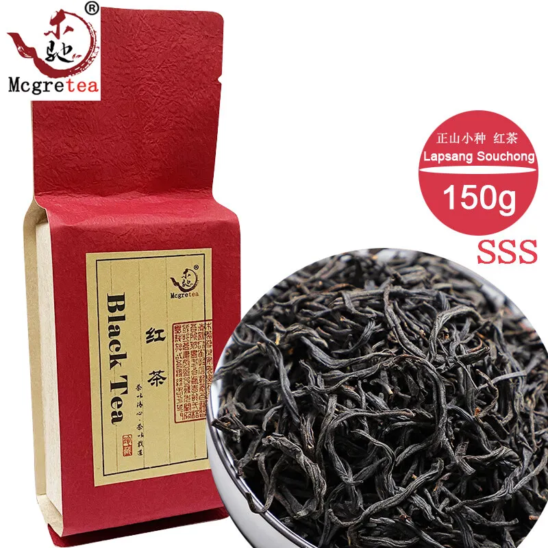 

Черный китайский чай Lapsang Souchong 2022 150 г, свободный лист без дымчатого вкуса, горный чай Wuyi, красный чайный горный чайник 250 г