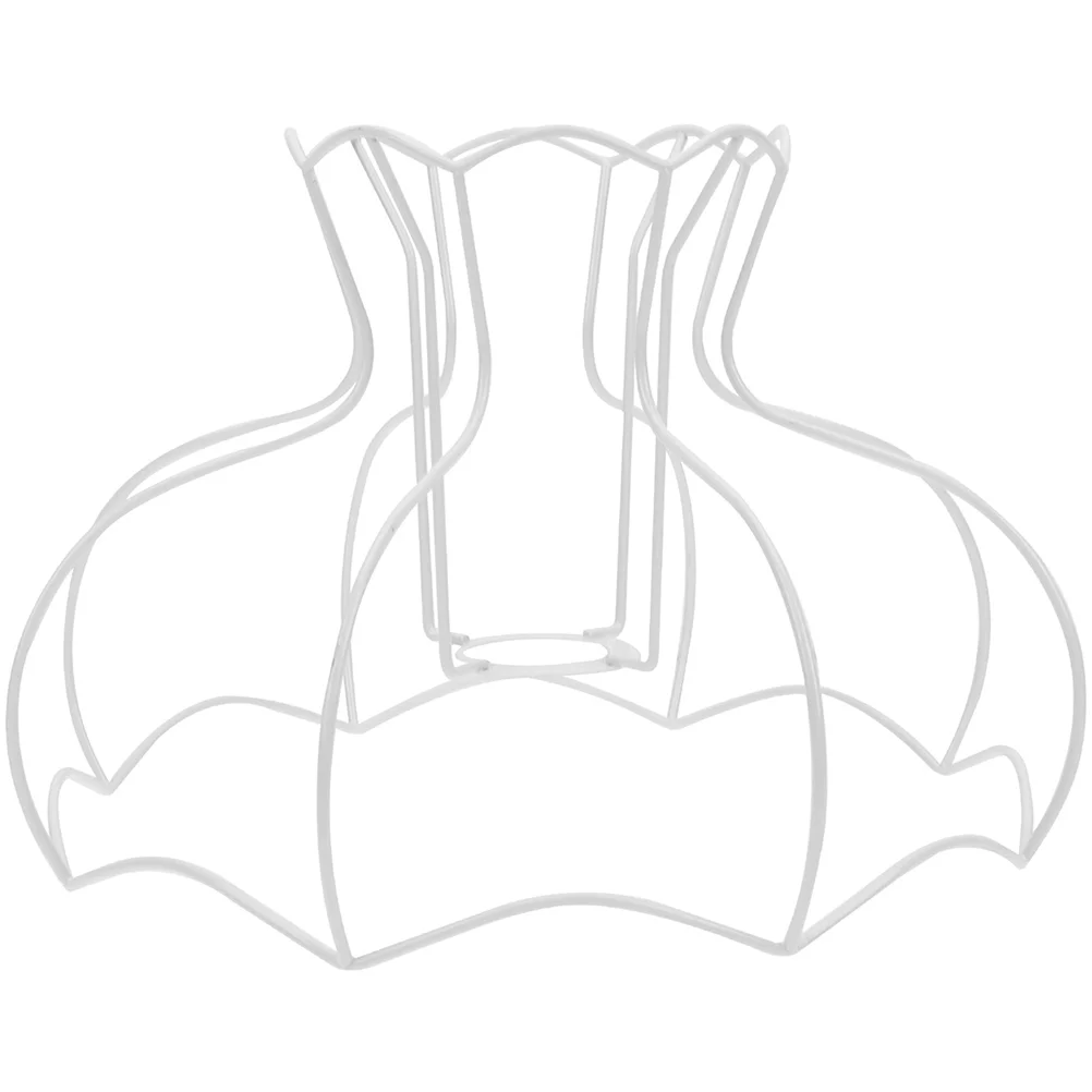 

Lamp Shade Frame Lampshade Light Metal Ring Guard Sconce Fixture Hanging Drum Circle Bedside Ceiling Industrial Pendant Lighting