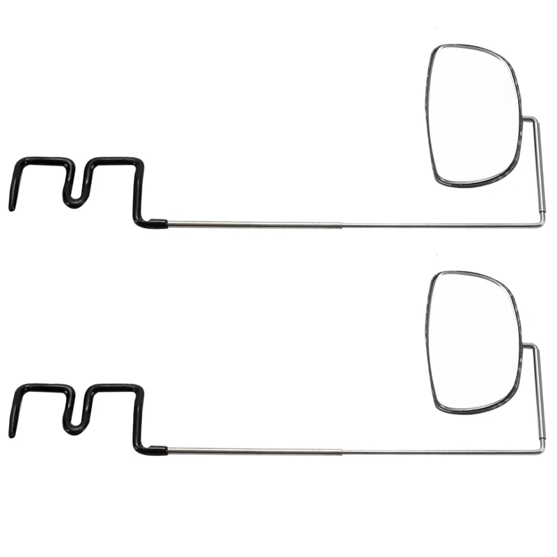 

2X Bike Bicycle Cycling Riding Mirror Helmet Mount Rearview Rear View Eyeglass