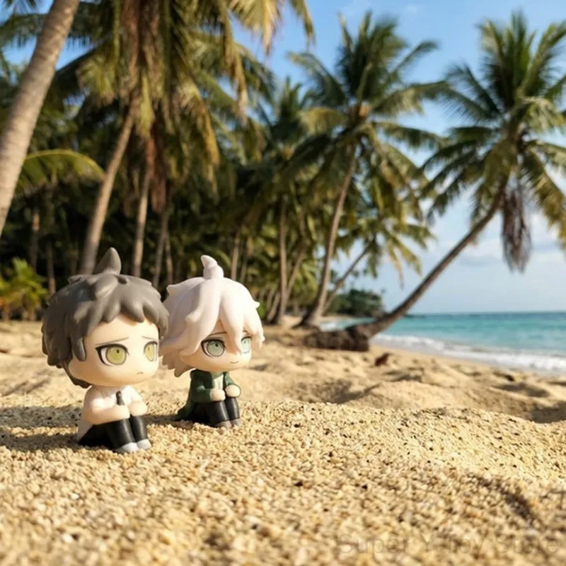 Фото Оригинальная фигурка Gashapon Bandai Danganronpa 2: Комаэда Нагито, Хината Хаджиме — коллекционная модель аниме-персонажей, украшение для рабочего стола №2