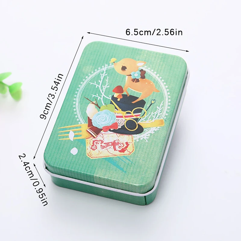 Мини жестяная коробка с крышкой