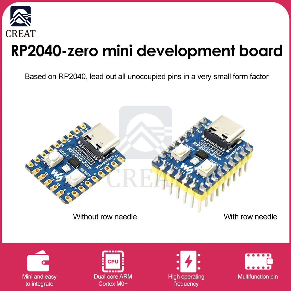 

Для Raspberry Pi RP2040-Zero микроконтроллер PICO макетная плата RP2040 двухъядерный процессор