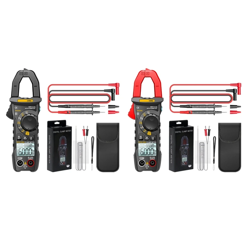 

Smart Clamp- Meter AC/DC Current Voltage Resistance Capacitance Multimeter NCV Detector Data Hold Auto-off for Household